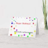 Gute Ferien! Feiertagskarte (Rückseite)