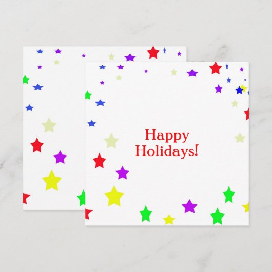 Gute Ferien! Feiertagskarte (Vorne/Hinten)