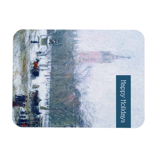 Gute Ferien. Fine Art Christmas Geschenkmagnete Magnet (Horizontal)