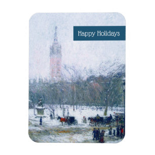 Gute Ferien. Fine Art Christmas Geschenkmagnete Magnet