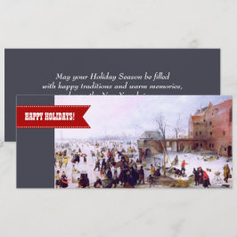 Gute Ferien. Fine Art Christmas Grußkarten Feiertagskarte