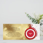 Gute Ferien. Firmenkarte für das benutzerdefiniert Einladung (Stehend Vorderseite)