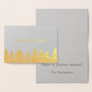 Gute Ferien! Goldfolie Sie anpassen Folienkarte