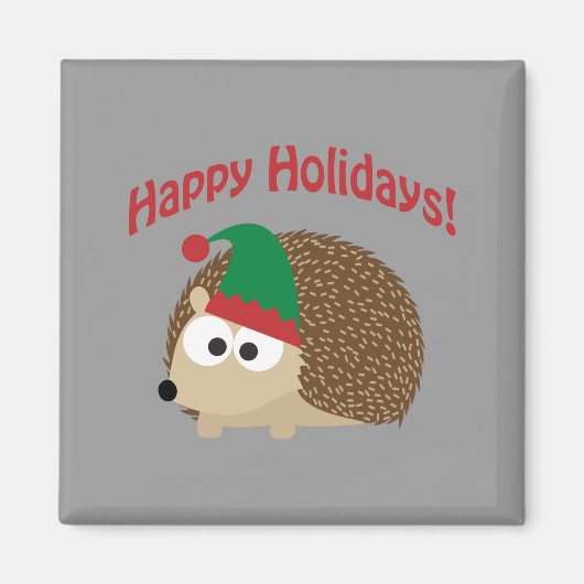 Gute Ferien! Igel Elf Magnet (Vorne)