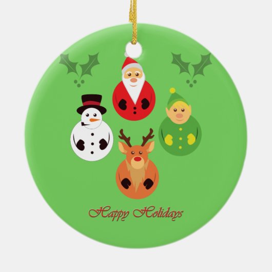 Gute Ferien! Keramikornament (Hinten)