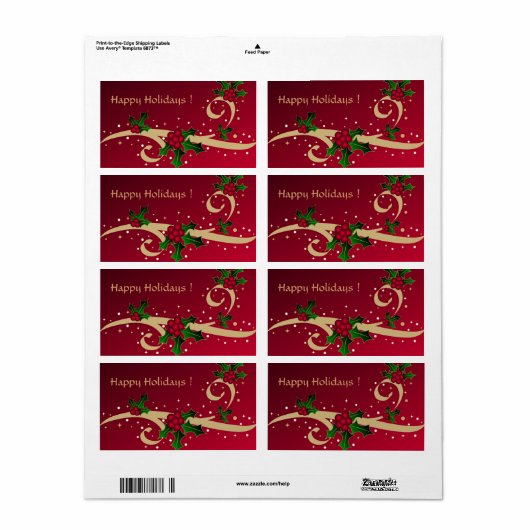 Gute Ferien ! -Labels (Vorne)