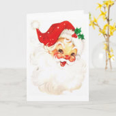 Gute Ferien mit dem Weihnachtsmann Karte (Gelbe Blume)