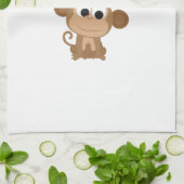 Gute Ferien! Monkey Christmas Elf Handtuch (Gefaltet)