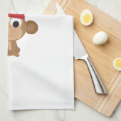 Gute Ferien! Monkey Christmas Elf Handtuch (Viertel Falte)