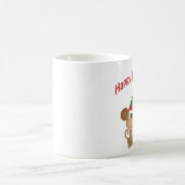 Gute Ferien! Monkey Christmas Elf Kaffeetasse (Mittel)