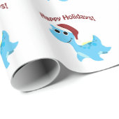 Gute Ferien! Niedlich Nessie Geschenkpapier (Rolleneckpunkt)