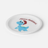 Gute Ferien! Niedlich Nessie Pappteller (Schrägansicht)