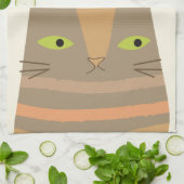 Gute Ferien! Niedlicher Santa Cat Cartoon - Weihna Geschirrtuch (Gefaltet)