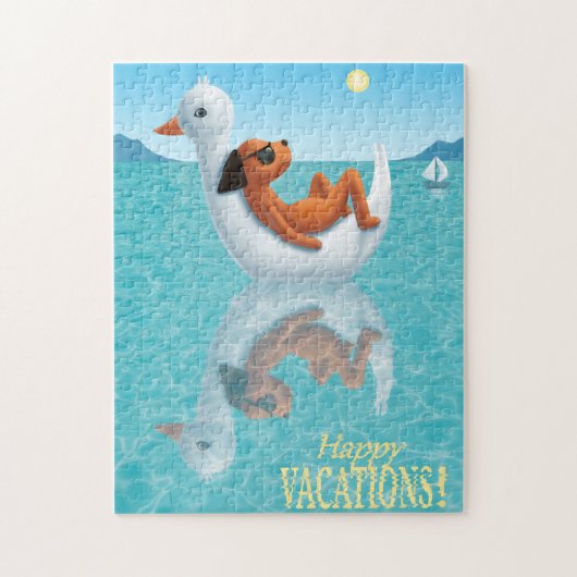 Gute Ferien! Puzzle (Vertikal)
