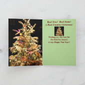 Gute Ferien! Real Tree Real Snow!Echte Weihnachten Karte (Innenseite)