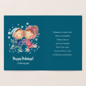 Gute Ferien. Skaten Kids | Individuelle Name Luxur Folienkarte (Innenseite)