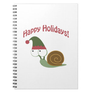 Gute Ferien! Snail Elf Notizblock