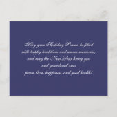 Gute Ferien. Vintage Winterskarte Feiertagspostkarte (Rückseite)