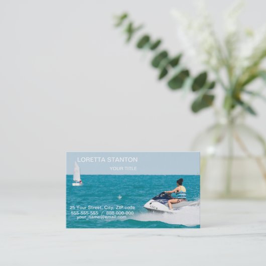 Gute Ferien Visitenkarte (Stehend Vorderseite)