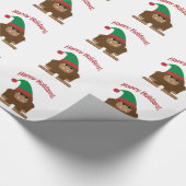 Gute Ferien! Weihnachtsbigfoot Geschenkpapier (Ecke)