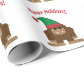 Gute Ferien! Weihnachtsbigfoot Geschenkpapier (Rolleneckpunkt)