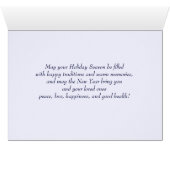 Gute Ferien. Weihnachtskarten im Winter (Innenansicht Horizontal (Unten))