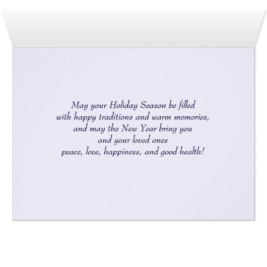 Gute Ferien. Weihnachtskarten im Winter (Innenansicht Horizontal (Unten))