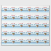 Gute Ferien! Winter Igel Geschenkpapier (Flach)