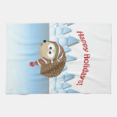 Gute Ferien! Winter Igel Handtuch (Horizontal)