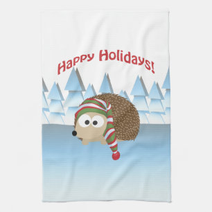 Gute Ferien! Winter Igel Handtuch