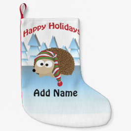 Gute Ferien! Winter Igel Kleiner Weihnachtsstrumpf