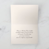 Gute Ferien. Winter Pariser Szene Feiertagskarte (Innenseite)