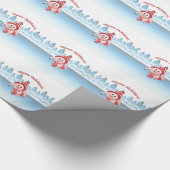 Gute Ferien! Winterschwein Geschenkpapier (Ecke)