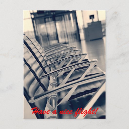 Gute Flugkarte Postkarte (Vorderseite)