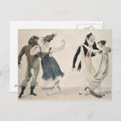 Gute Form, Nr. 1: Der Waltz, satirischer Cartoon Postkarte (Vorne/Hinten)