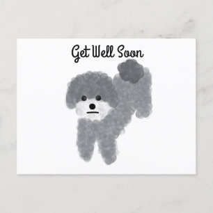 Gute Fortschritte bei Gray Poodle #2 Postkarte