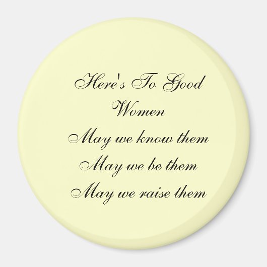 Gute Frauen Magnet (Vorne)