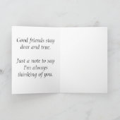 Gute Freund-Gruß-Karte Karte (Innenseite)