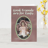 Gute Freunde anpassen Karte (Gelbe Blume)