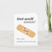 Gute Freunde bald Karte (Vorderseite)