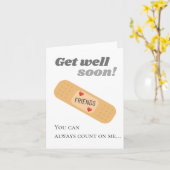 Gute Freunde bald Karte (Gelbe Blume)