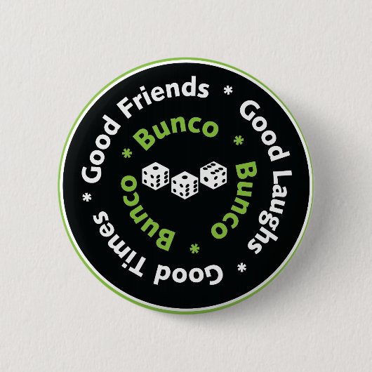 gute Freunde bunco Würfel Button (Vorderseite)