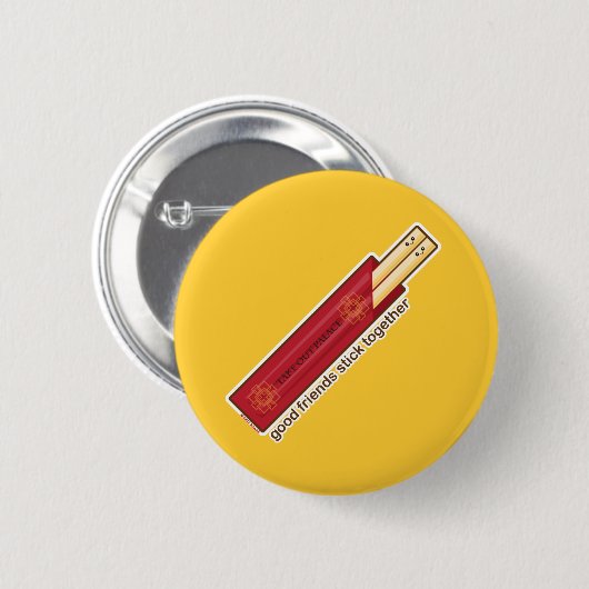 Gute Freunde Button (Vorne & Hinten)