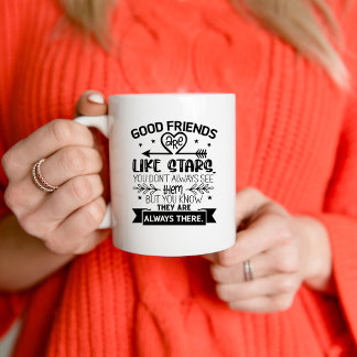 Gute Freunde, Freundschaft über große Entfernung Kaffeetasse