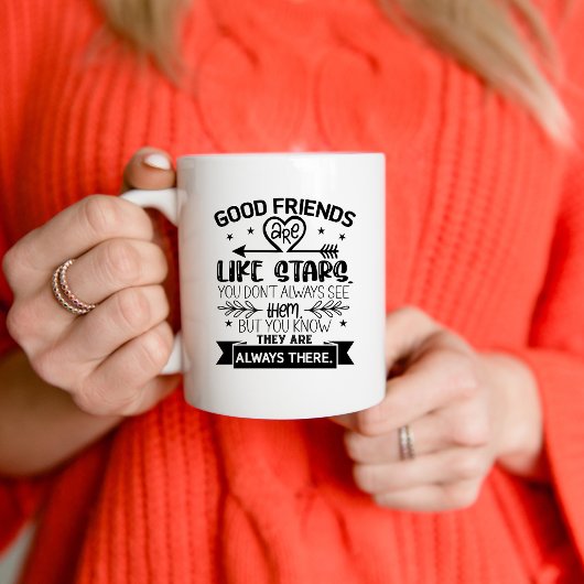 Gute Freunde, Freundschaft über große Entfernung Kaffeetasse