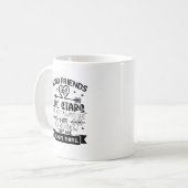 Gute Freunde, Freundschaft über große Entfernung Kaffeetasse (Vorderseite Links)