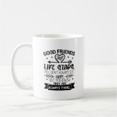 Gute Freunde, Freundschaft über große Entfernung Kaffeetasse (Links)