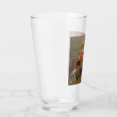 Gute Freunde (junge Jungen, die mit Hasen spielen Glas (Rechts)