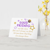 Gute Freunde Karte (Gelbe Blume)