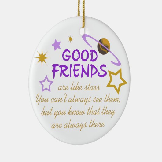 Gute Freunde Keramik Ornament (Rechts)